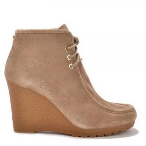Michael Kors Suede Wedge Heels Rory Booties